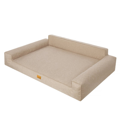 Mano Dog Bed with Removable Cover – Beige, XXL