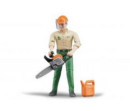 Bruder - Figure Leñador With Accesorios Forestales - 10.7CM