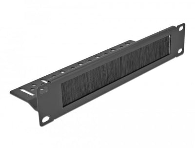 Delock Power Strip Brushes Gestión Cables 10 With Fijación Cables 1U Black — image 1