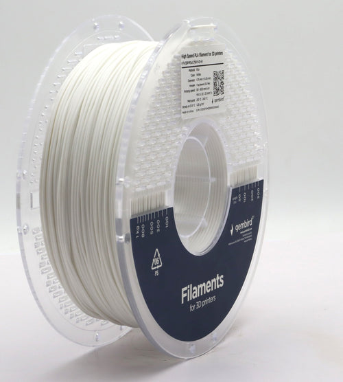 Gembird High Speed Pla Filament White 1.75MM 1KG — image 1