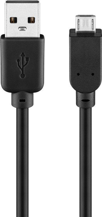 Goobay USB Cable Micro-usb B USB a, 5M Black