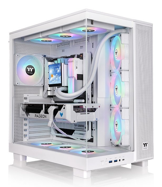 Thermaltake PC Case View 380 XL Tg ARGB Midi Tower White