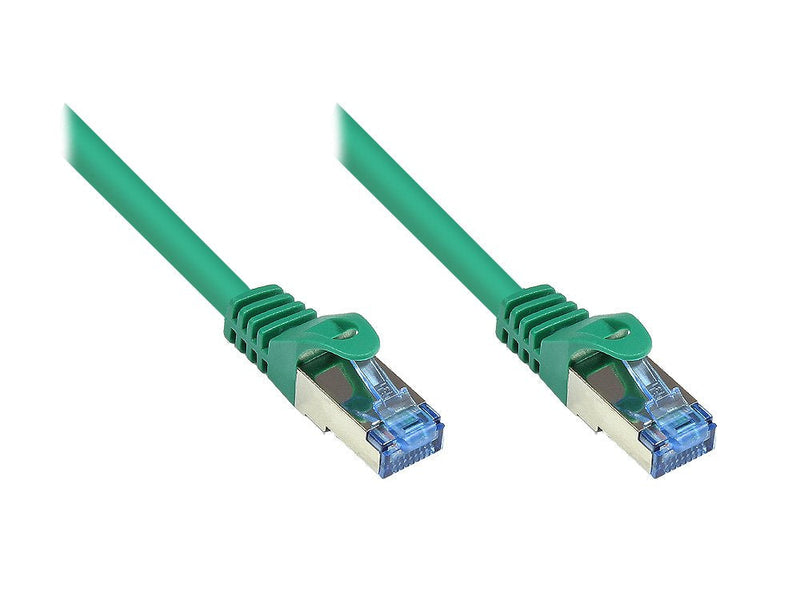 Goodconnections Network Cable With Protector Pestaña, CAT.6A, S FTP, Pimf, Libre Halógenos, 500MHZ, Green 20M,