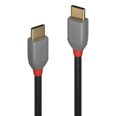 Lindy 36871 USB Cable 1M USB 2.0 USB C Black Grey — image 1