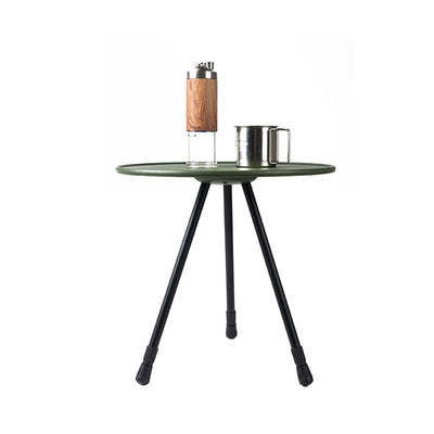 Outdoor Folding Small Round Table Camping Portable Lifting Table