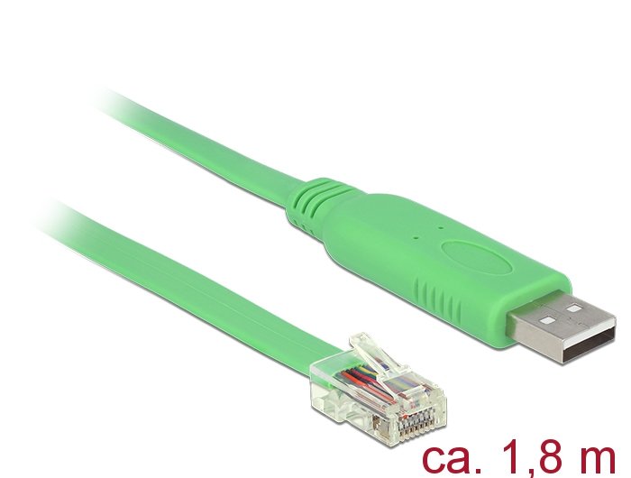 Delock Adapter USB 2.0 Tipo-a Male 1 X Serial RS-232 RJ45 Male