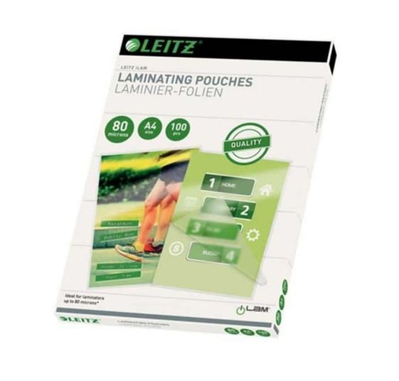 Leitz 33818 Plastificador 100 Pieces (ilam Laminating Pouches - A4, 80 Microns - Warranty: 24M)
