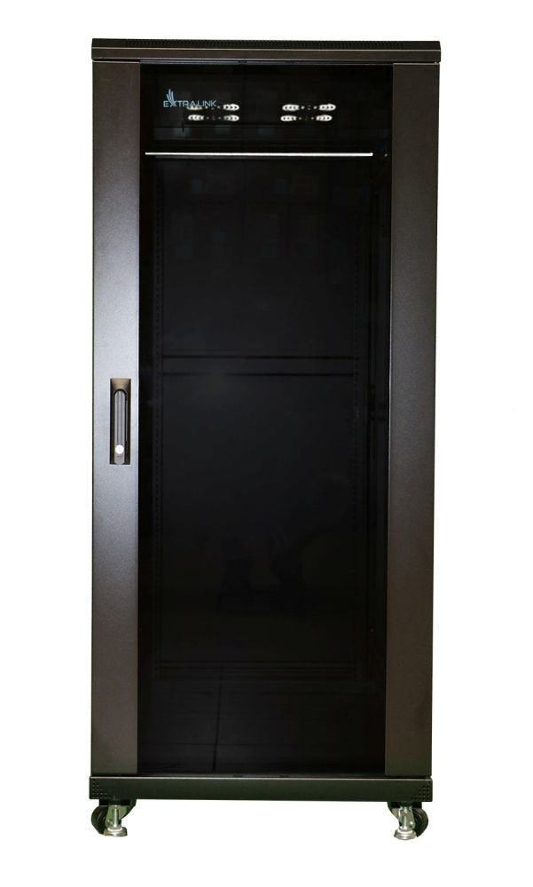 Extralink - Cabinet Pie 19 27U 600X1000 Paquete Flat Black