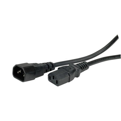 Value Apparate-cable Connection IEC 320 C14 - C13 Black 0,5M — image 1