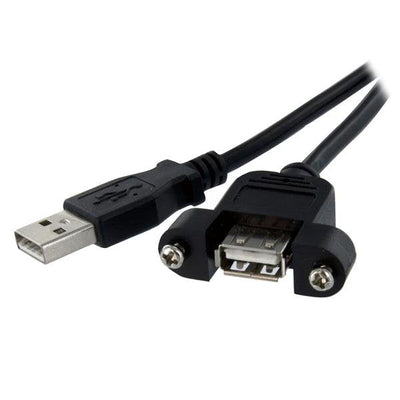 StarTech USB Cable 2.0M/H (alargo) 0.91M Montar Empotrar Panel USBPNLAFAM3 — image 1