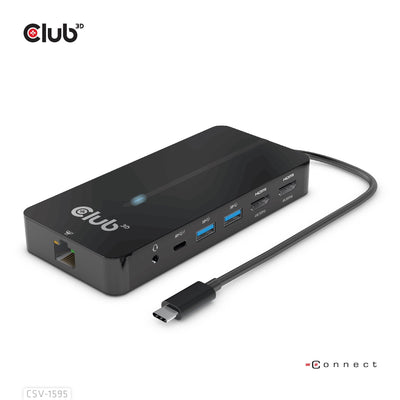 CLUB3D USB-7-IN1-HUB USB-C 2x HDMI/2x USB/RJ45/USB-C 100W Retail — image 1