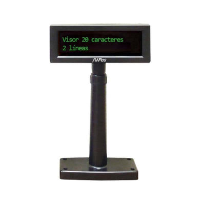 Avpos Visor VFD220 - 2 Lineas 20 Caracteres - Screen Green - 267 Tipos Caracteres Internacionales - — image 1