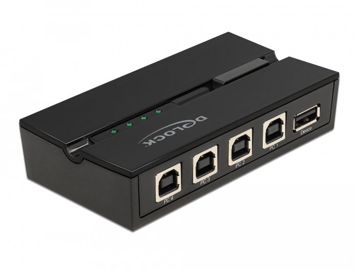 Delock USB 2.0 Switch 4 PC An 1 Dispositivo