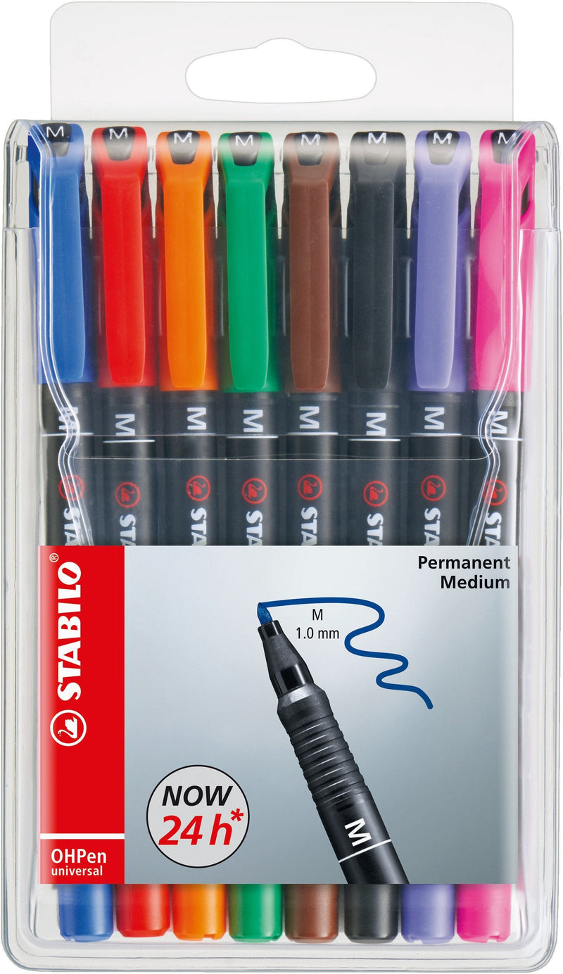 Stabilo Ohpen Pack 8 Markers Permanentes Trazo 0.4MM Colours Surtidos