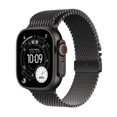 Apple Watch Watch Ultra 3 (2025) 5G 49MM Black Titanium Case With Black Titanium Milanese Loop M - Black — image 1