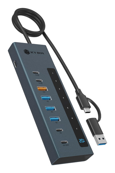 Icy Box IB-HUB1743-CPD, Concentrador USB Antracita 61158 — image 1