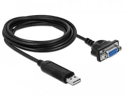 Delock Adapter USB 2.0 Typ-a a 1 X Seriell RS-232 DB9 — image 1