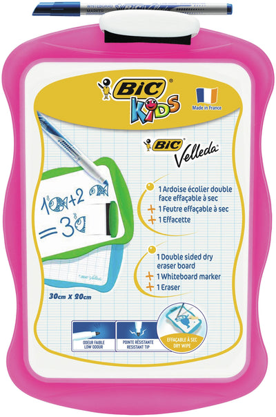 Bic Velleda Kids Whiteboard School White And Milimetrada + 1 Marcador Velleda Blue + 1 Borrador - Dimensions 2 — image 1