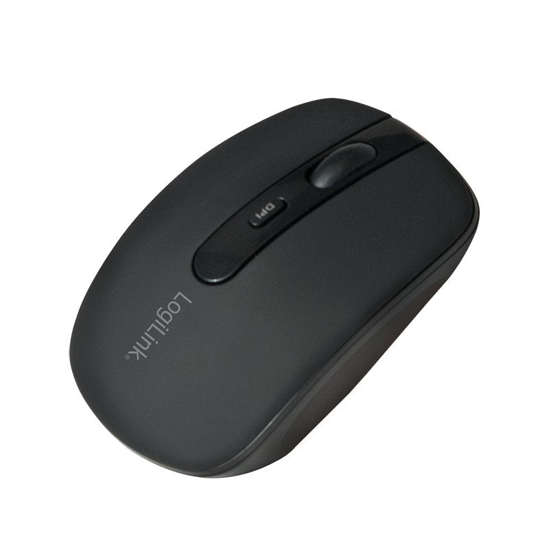 Logilink Mouse Ambidextro Optico Bluetooth 1600 DPI Black ID0078A