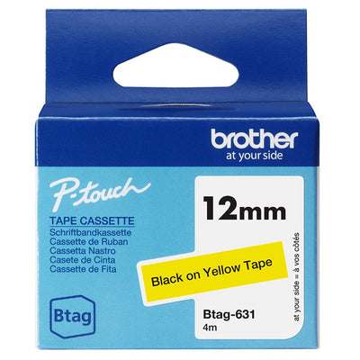 Brojoher Tape BTAG631 / BTAG-631 Black Sobre Yellow — image 1