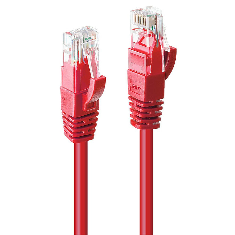 Lindy Network Cable CAT.6 U/UTP Red 2.00M