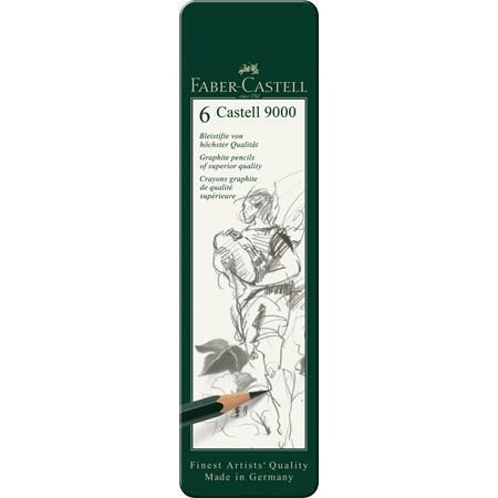 Pencil Graphite Faber-castell Hb/8B (6 - Black
