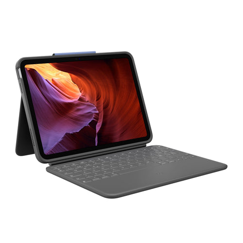 Logitech Rugged Folio Box Of Keyboard And Folio Apple Smart Connector QWERTY Spanish Graphite Apple 10.2-INCH  — image 1