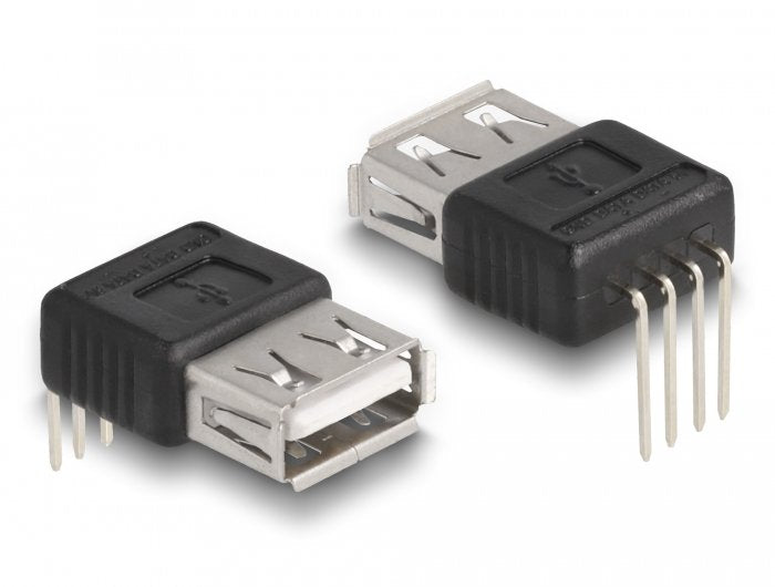 Delock Adapter USB 2.0 Tipo-a Female a Connection 4 Pines Ángulo 90°