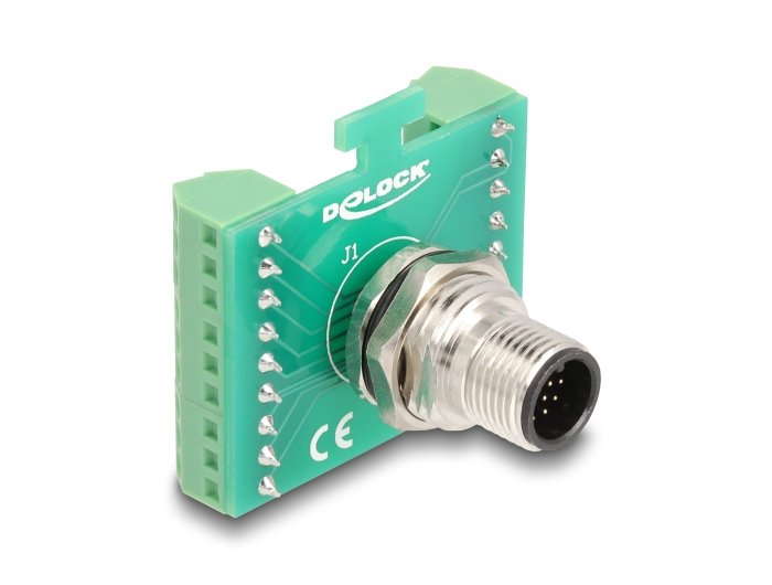 Delock 60661 Adapter Módulo Transferencia M12 Male With Codificación a 17 Pines a Bloque Terminals 18 Pines Pa