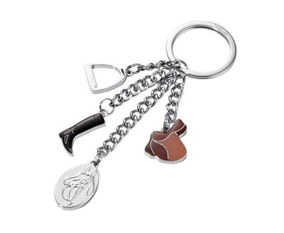 Troika KR13-17/Ch Keyring Type Cartera Anilla Keyring Black Brown Silver — image 1