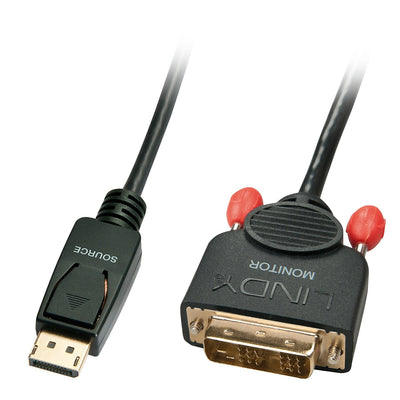 Lindy 41489 Cable 0,5M DisplayPort DVI-d Black — image 1