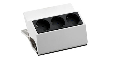 Bachmann Steckdosenleiste Peggy 3-FACH, Grey Oscuro/White 3.0M, Without Switch — image 1