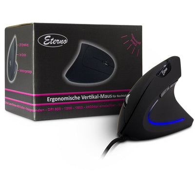 Mouse AC KM-206WR Cablegehnden Ergonomisch Rechtshänder 2400DPI — image 1