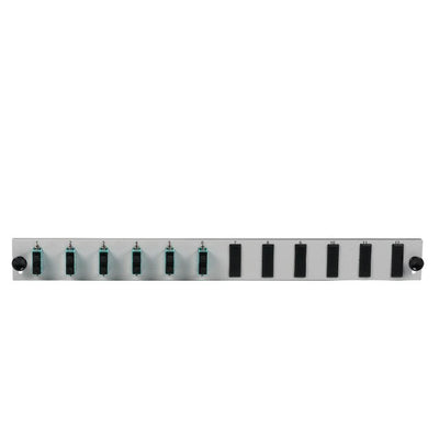 Efb Equipado With Panel Front 12 Ports With Acoplamiento Dúplex Sc 6 X OM3 Vertical, Grey — image 1