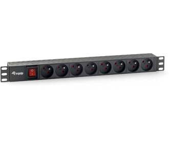 Power Strip Power Rack 19 1U 8 Sockets Francesa With Switch