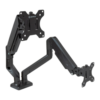 Unykach UK1479 Desk Mount With Arm Articulado 2 Monitores 13-32 - Rotating Resorte Gas - Gestion — image 1