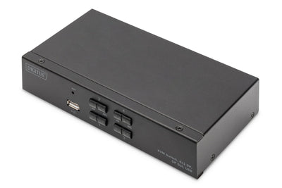Digitus KVM Switch, 4K60HZ, 4X1 DP In, 1X DP USB Out — image 1