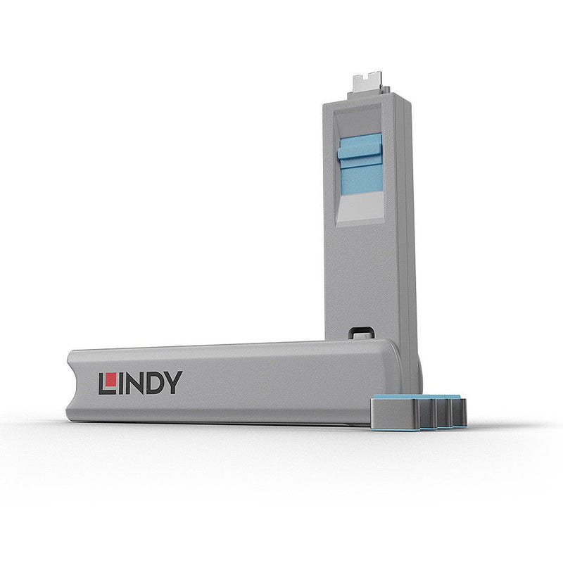 Lindy Bloqueo Port USB Type-c Blue 4 Pieces With L