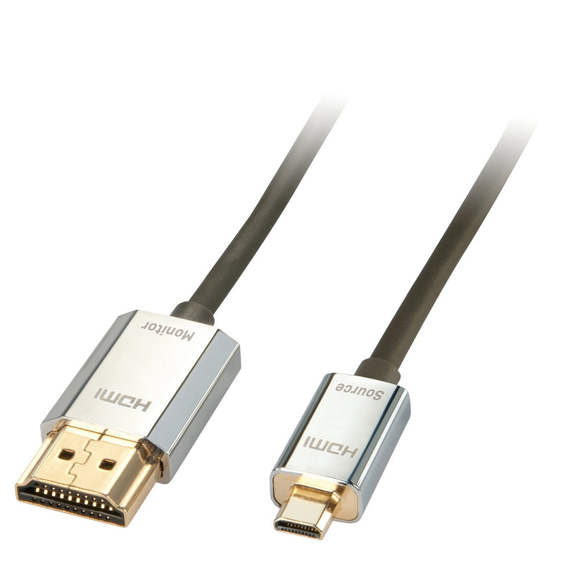 Lindy HDMI High Speed Cable An Micro HDMI Cromo Slim 3M