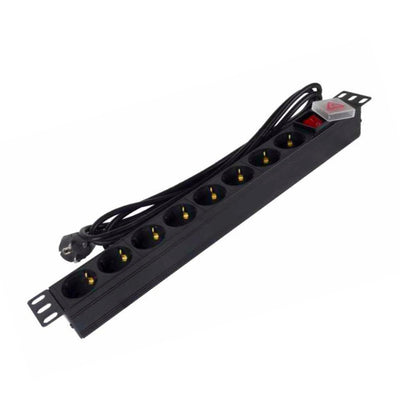 Phasak Power Strip With Switch Bns 1520 8 Sockets Power Cable 3M Black — image 1