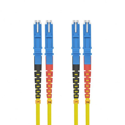 Helos Lwl Network Cable E2000®/E2000® (lsh) Duplex 9/125?M OS2 Yellow 3,0M — image 1