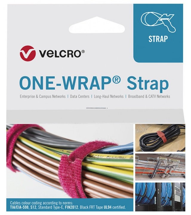 Velcro One Wrap Strap 20MM X 150MM, 100 Stck, Grn