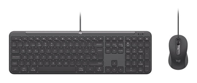 Logitech Keyboard German + Mouse MK620 Home / Office USB Qwertz Graphite — image 1
