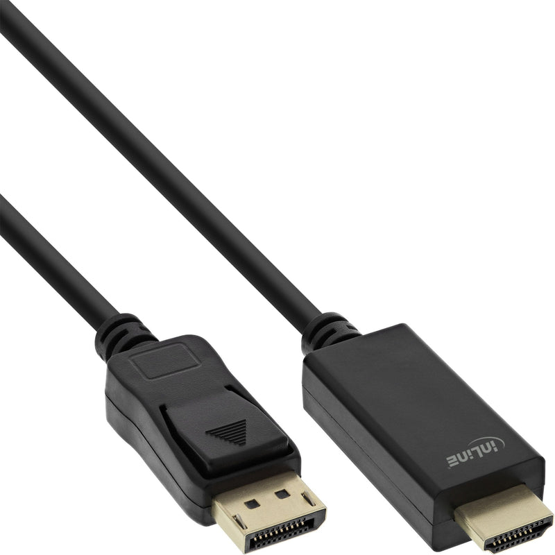 Inline Cable DisplayPort a Hdmi, 4K/60HZ, Black 5M
