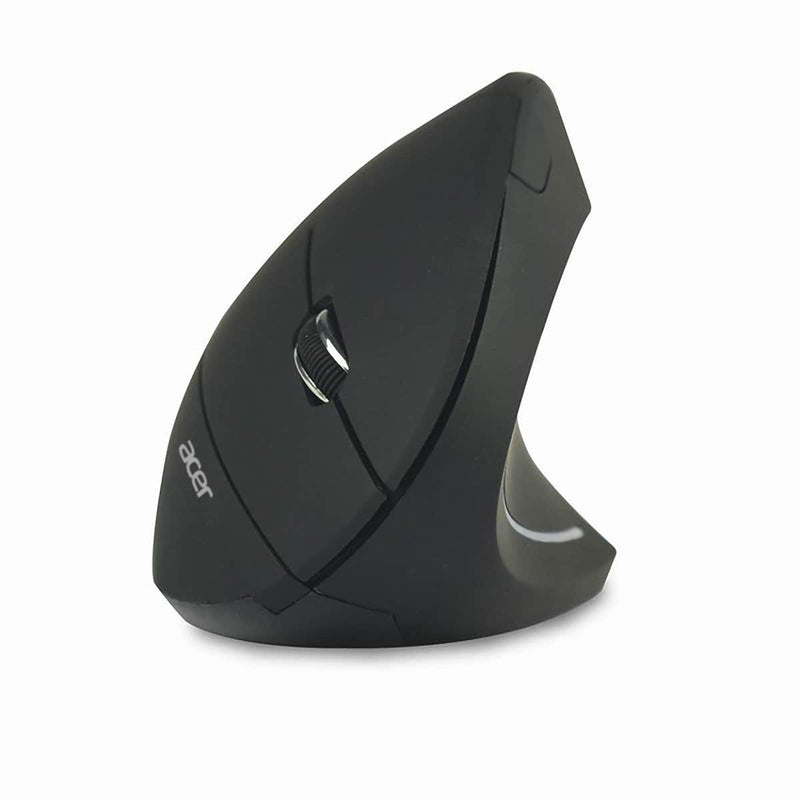 Acer Mouse Ergonómico Vertical Diestro Óptico 6 Buttons Wireless 2.4GHZ Receptor Wireless USB Black