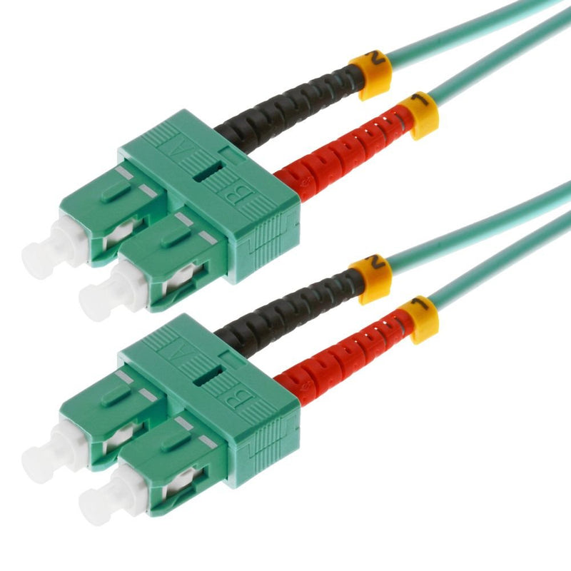 Helos Lwl Network Cable Sc/Sc Duplex 50/125?M OM3 Aqua 2,0M