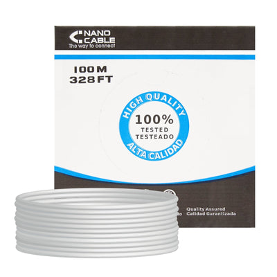 Nanocable Bobina Network Cable Rigido RJ45 CAT.5E FTP AWG24 100M - Grey — image 1