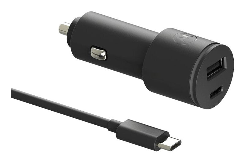 Motorola SJV102-EU Black Charger Vehículo USB-A + USB-C 45W