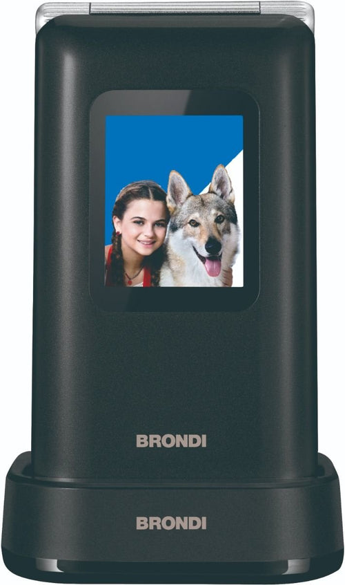 Brondi Mobile Phone Amico Prezioso 4,5CM (1.77) Black Metallic Característica — image 1