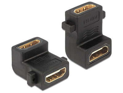 Delock Adapter HDMI a Female With Screw Hole 90F Angled — image 1
